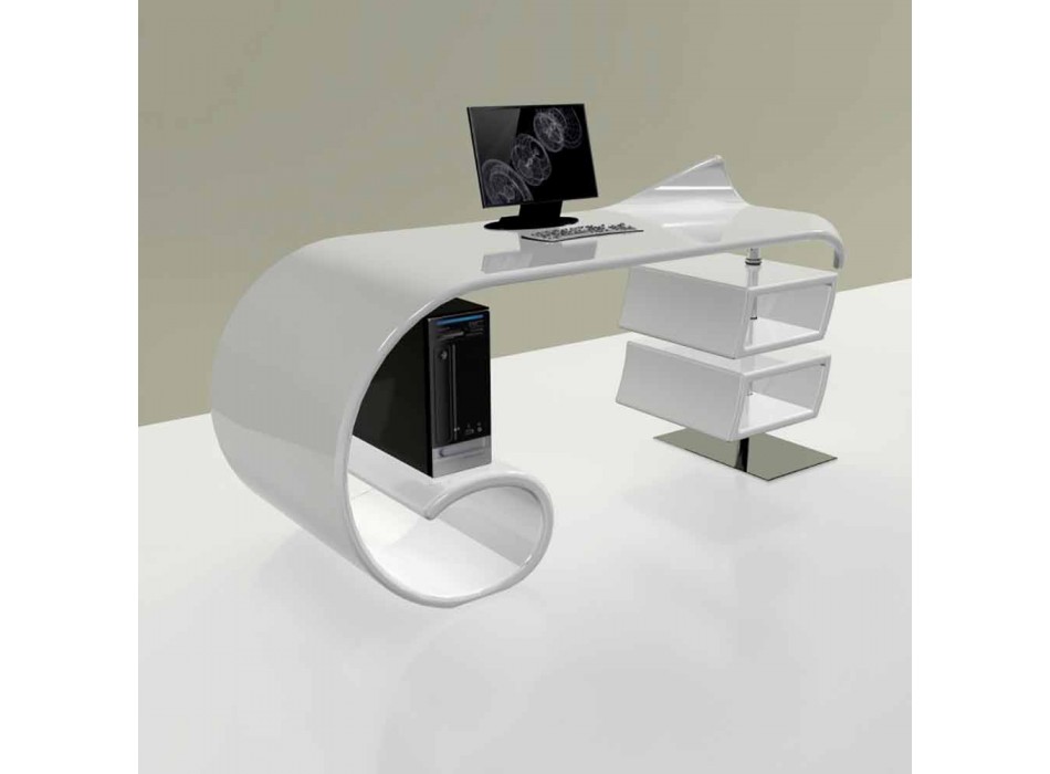 Moderne kontor skrivebord produceret i Italien, Miagliano Viadurini