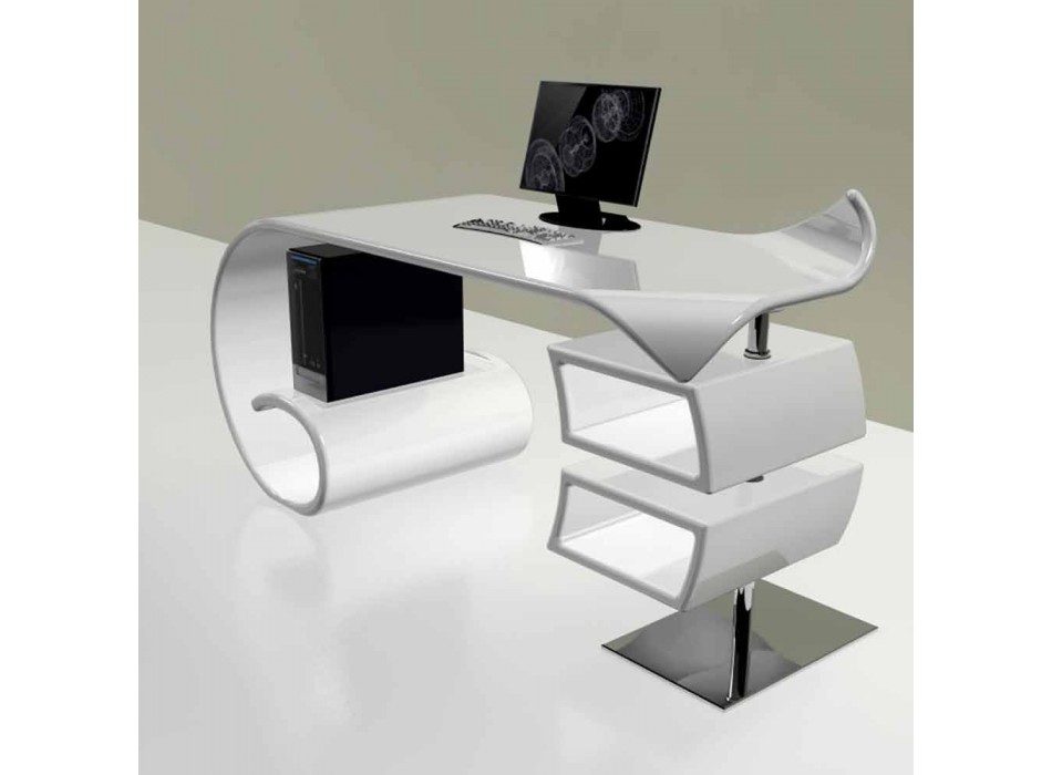 Moderne kontor skrivebord produceret i Italien, Miagliano Viadurini