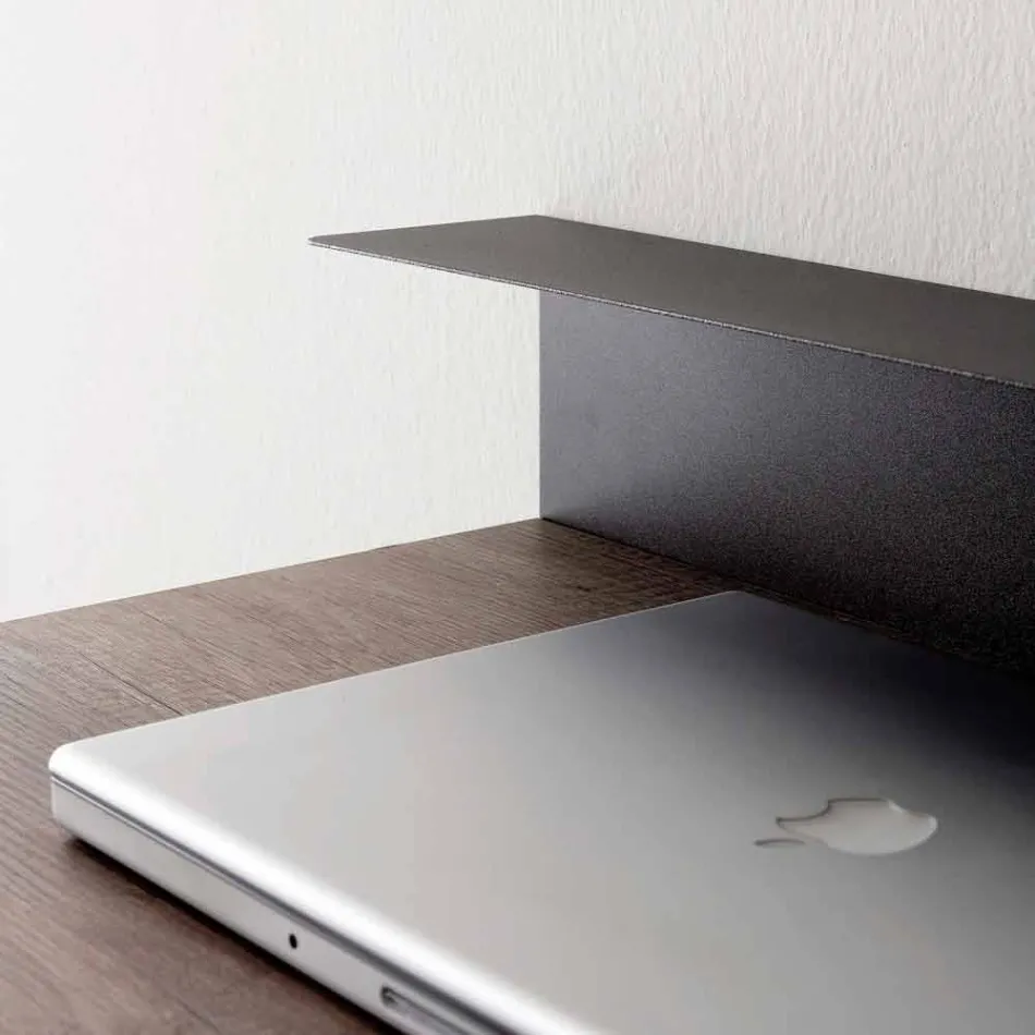 Moderne skrivebord i metal og melamin med skuffe fremstillet i Italien - Iridio Viadurini