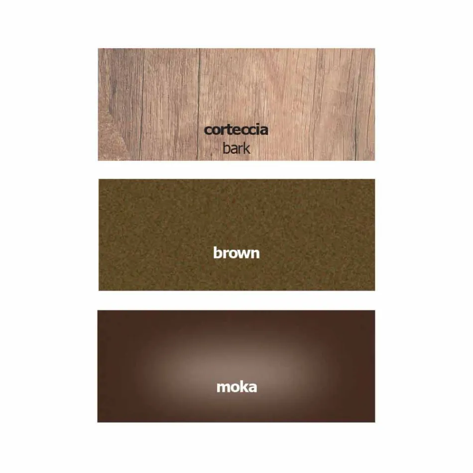 Moderne skrivebord i metal og melamin med skuffe fremstillet i Italien - Iridio Viadurini