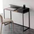 Moderne skrivebord i metal og melamin med skuffe fremstillet i Italien - Iridio