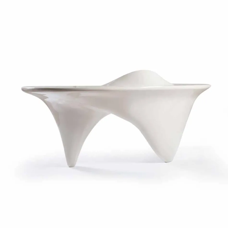 Håndlavet kontorbord i Italien Sinuous Viadurini