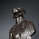 Sort håndværker keramisk skulptur 100% Made in Italy Fabas 2 Viadurini