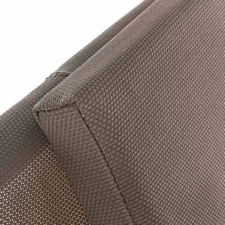 Udendørs liggestol i aluminium med sæde i Textilene, 4 stykker - Kailua Viadurini