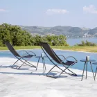 Sammenklappelig havedæksstol i galvaniseret stål Made in Italy 2 stk - Hobbit Viadurini