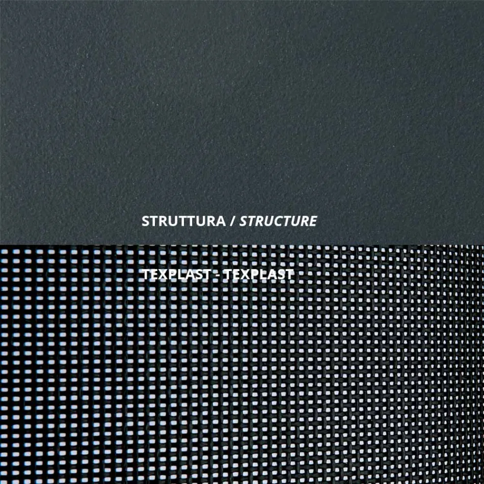 Sammenklappelig havedæksstol i galvaniseret stål Made in Italy 2 stk - Hobbit Viadurini