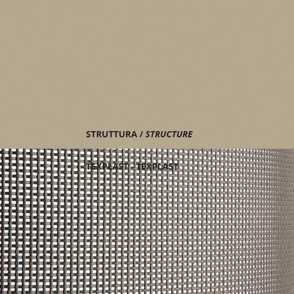 Sammenklappelig havedæksstol i galvaniseret stål Made in Italy 2 stk - Hobbit Viadurini