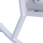 Udendørs gyngestol i aluminium med polstret pude - Brontolo Viadurini