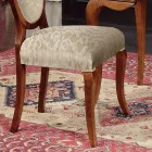 Klassisk stol træ og stof med eller uden armlæn Made in Italy - Ellie Viadurini