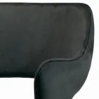 Stol med armlæn fuldpolstret og stålben - Ravenna Viadurini