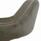 Stol med armlæn fuldpolstret og stålben - Ravenna Viadurini