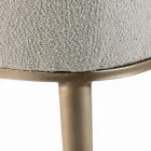 Stol med armlæn med polstret sæde og stålben Made in Italy - Ascoli Viadurini