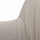 Stol med armlæn med polstret sæde og stålben Made in Italy - Ascoli Viadurini