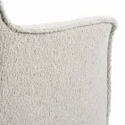 Stol med armlæn med polstret sæde og stålben Made in Italy - Ascoli Viadurini