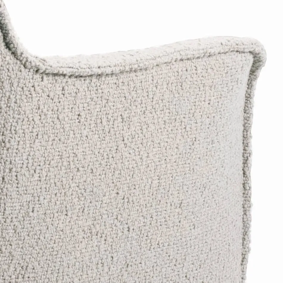 Stol med armlæn med polstret sæde og stålben Made in Italy - Ascoli Viadurini