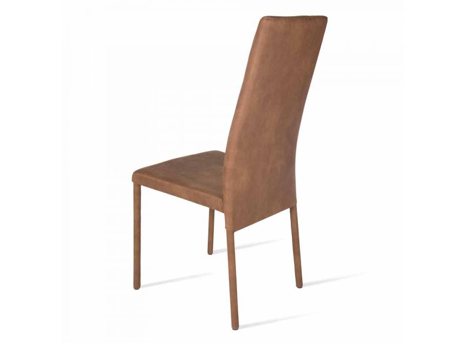 Becca moderne design high-back stol, lavet i Italien Viadurini