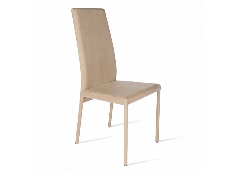 Becca moderne design high-back stol, lavet i Italien Viadurini