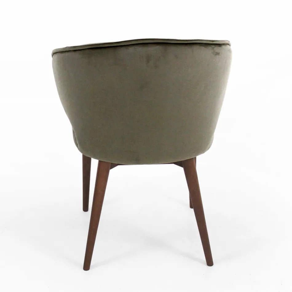 Stol med fuldpolstret sæde og ryglæn Lavet i Italien - Adria Viadurini