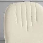 Stol med monokok stofsæde og koniske ben lavet i Italien - Nezoku Viadurini