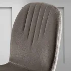 Stol med monokok stofsæde og træben lavet i Italien - Nezoku Viadurini