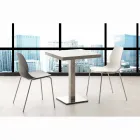 Stol med forkromet stel og Licata polypropylen skal Viadurini