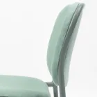 Polstret køkkenstol i stof og metal lavet i Italien 2 stk - Sangria Viadurini