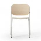 Køkkenstol i træ og malet metal Made in Italy 2 stk - Saffia Viadurini