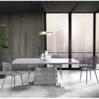 Køkkenstol i mat polypropylen med stålben 4 stk - Beyonce Viadurini