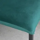 Køkkenstol med metalben og fløjlssæde, 4 stk - Darvina Viadurini