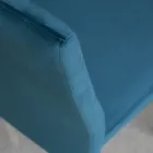 Køkkenstol med metalben og fløjlssæde, 4 stk - Darvina Viadurini