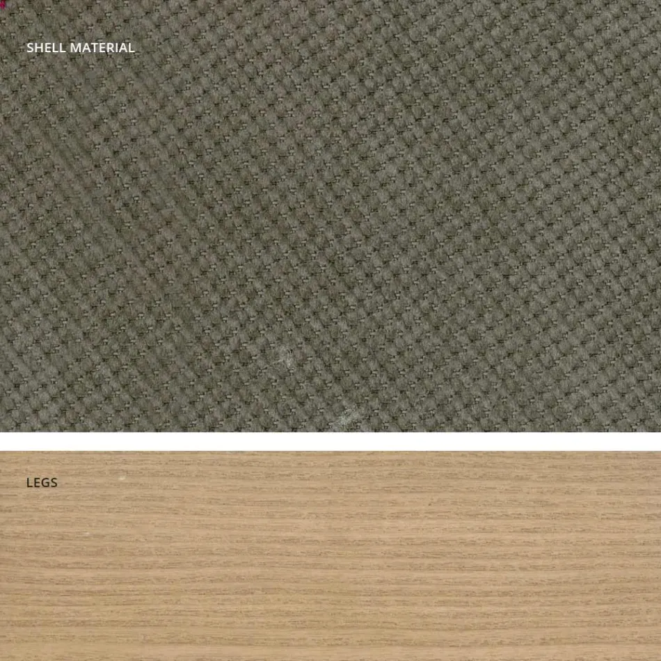 Design køkkenstol i træ og stof lavet i Italien, Egizia Viadurini