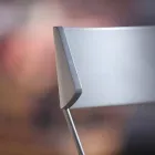 Håndlavet køkkenstol i træ og ædelstål fremstillet i Italien - Granada Viadurini