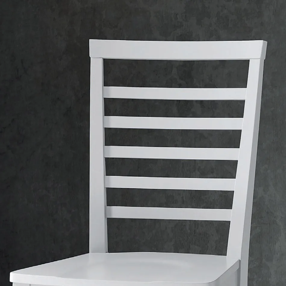 Italiensk design køkkenstol i massiv bøgetræ - Jeanine Viadurini