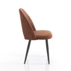 Køkkenstol i Aged Effect Synthetic Læder 4 Deles - Renetta Viadurini