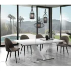 Køkkenstol i Aged Effect Synthetic Læder 4 Deles - Renetta Viadurini