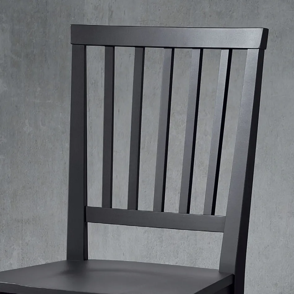 Køkkenstol Massiv bøgetræ Elegant italiensk design - Rosita Viadurini