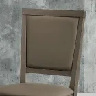 Moderne køkkenstol i træ og Ecoleather Design Made in Italy - Taver Viadurini