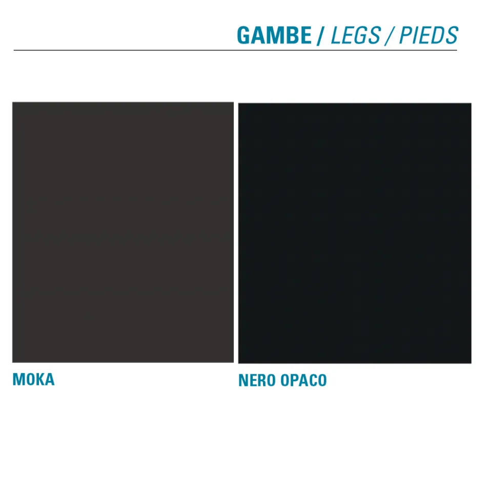 Køkkenstol betrukket med mikrofiber Fremstillet i Italien, 2 stk - Rebecca Viadurini