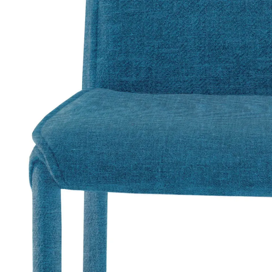 Køkkenstol beklædt med stof Made in Italy 4 stykker - Monnalisa Viadurini