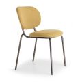 Udendørs stol med polstret sæde og ryglæn Made in Italy - Sisibold
