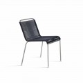 Design udendørs stol i stål og ledning fremstillet i Italien - Madagaskar1