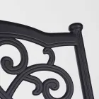 Stabelbar udendørs stol i hvid eller antracit aluminium, 4 stykker - ode Viadurini