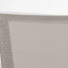 Stabelbar udendørs stol i aluminium og tekstilen, Homemotion 4 stykker - Serge Viadurini