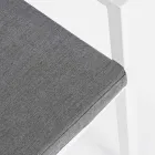 Homemotion stabelbar udendørs stol i aluminium, 4 stykker - Carina Viadurini