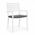 Homemotion stabelbar udendørs stol i aluminium, 4 stykker - Carina