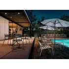 Udendørs stabelbar aluminiumsstol fremstillet i Italien, 2 stk. - Shyla Viadurini