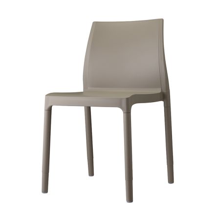 Stabelbar udendørs stol i aluminium Fremstillet i Italien 6 stykker - Colombia Viadurini