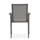 Stabelbar udendørsstol i malet aluminium, Homemotion, 4 stk - Vicki Viadurini