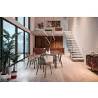 Udendørs stabelbar metalstol fremstillet i Italien, 4 stykker - Prunella Viadurini