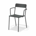 Udendørs stabelbar metalstol fremstillet i Italien, 4 stykker - Xylia Viadurini